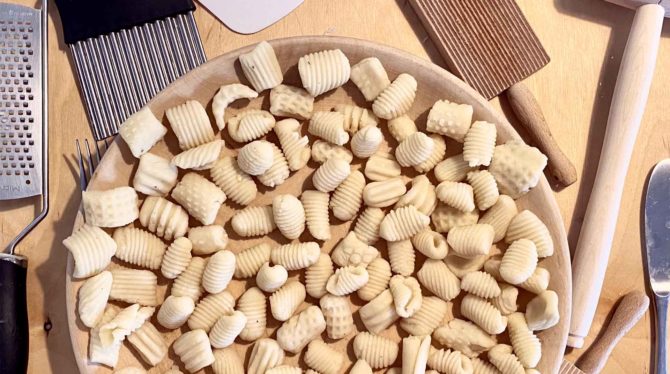 Flour Gnocchi with Pancetta Peas Class