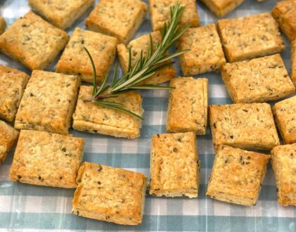 October 21:  Parmigiano Rosemary Savory Cookies Class