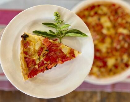 Red Bell Pepper, Onion and Potato Savory Pie Class