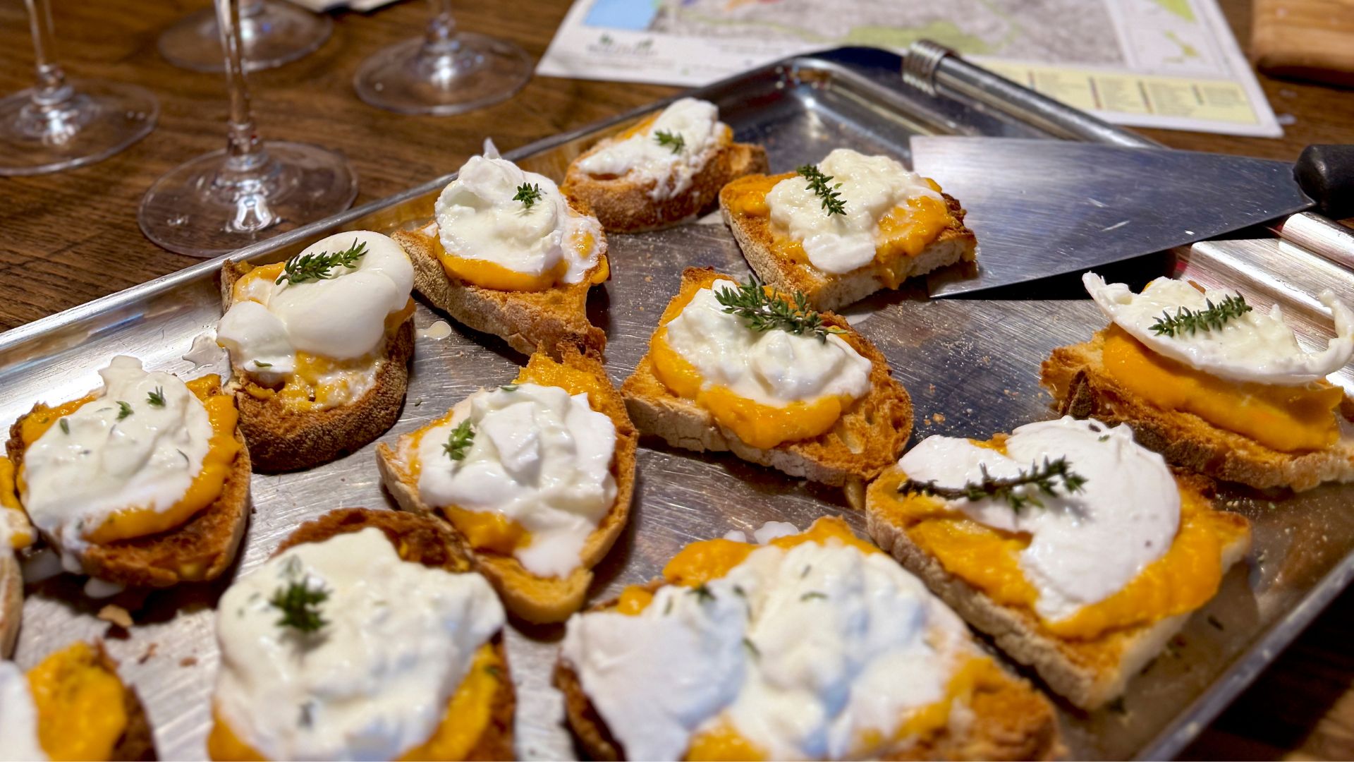 Creamy Squash and Burrata Bruschetta