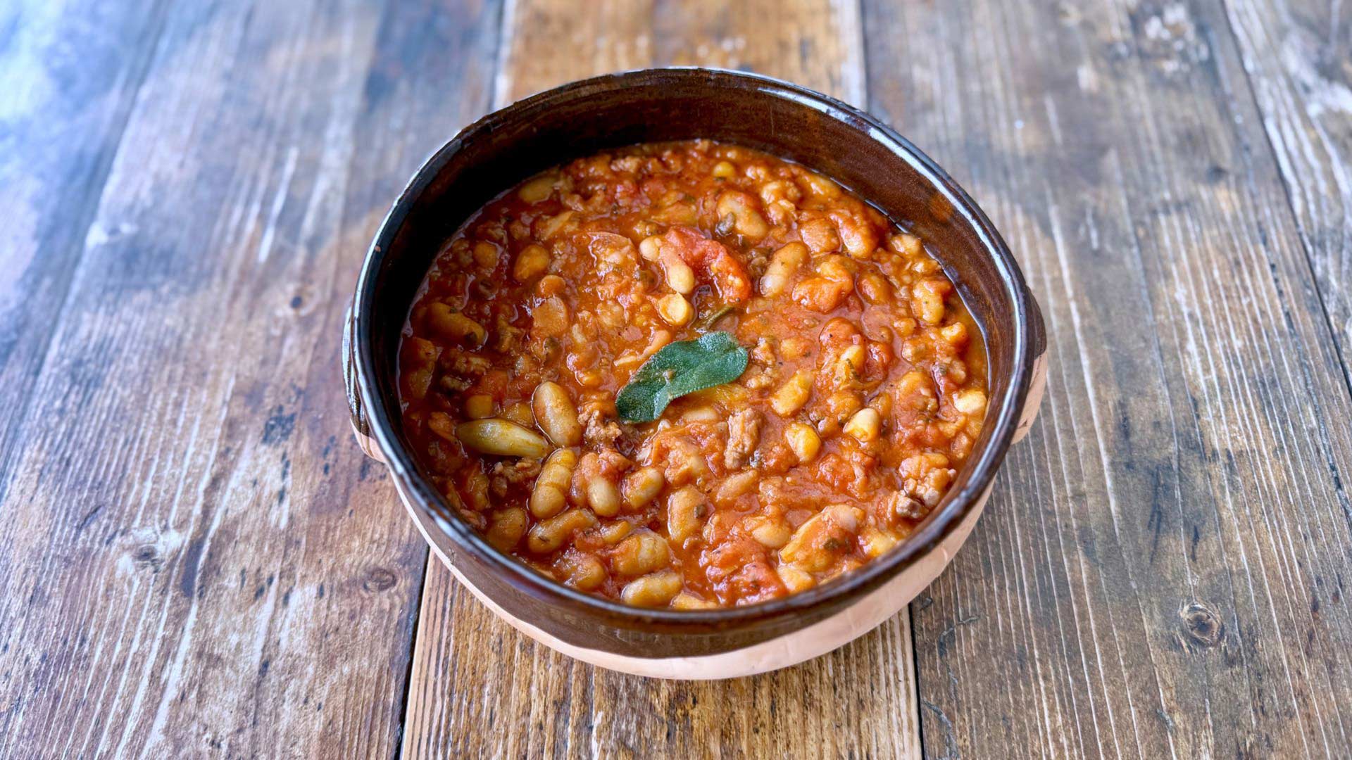 Tuscan Beans with Sage & Tomato (Fagioli all’uccelletto)