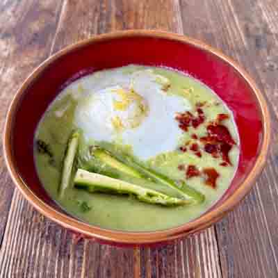 Creamy Asparagus Soup with Lemony Whipped Cream & Prosciutto Class