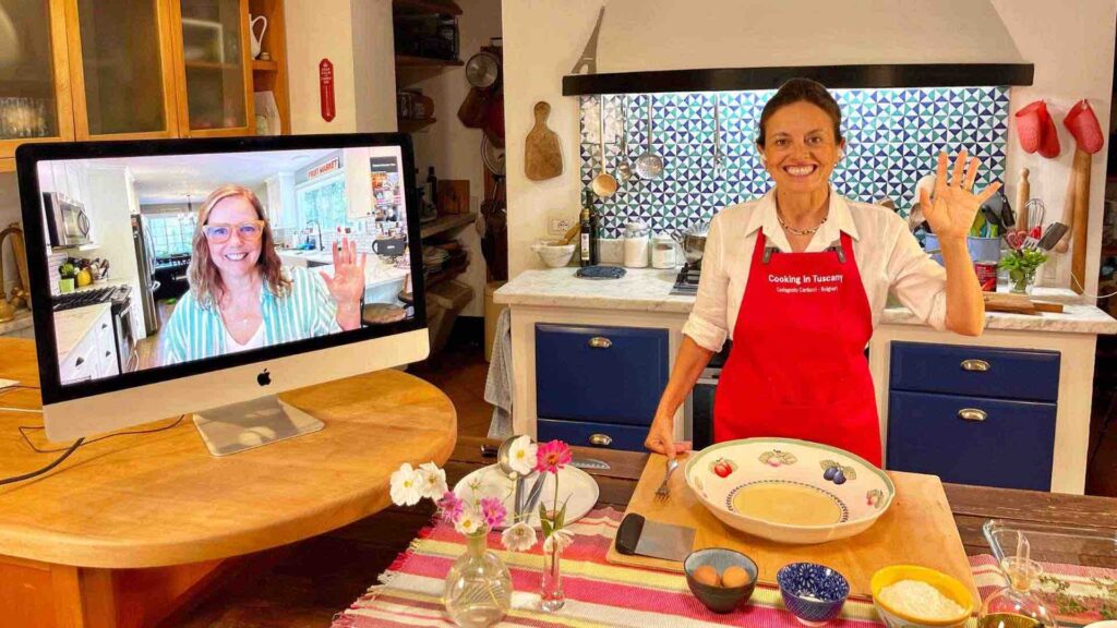 Chicca and Denise, hosts of Cooking in Tuscany