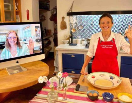 Chicca and Denise, hosts of Cooking in Tuscany