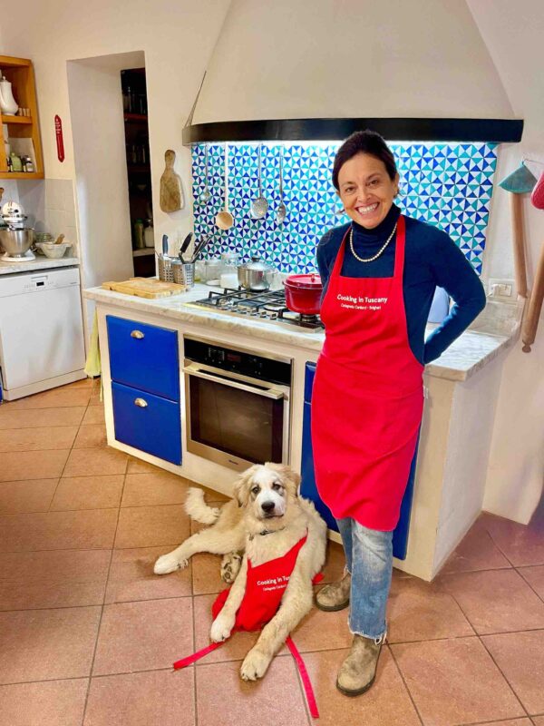 Chicca of Cooking in Tuscany Italy